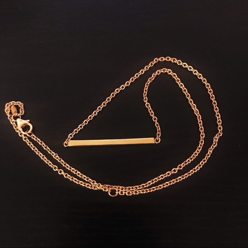 ✨18K Italy Milor Gold Plated Brass Bar Necklace